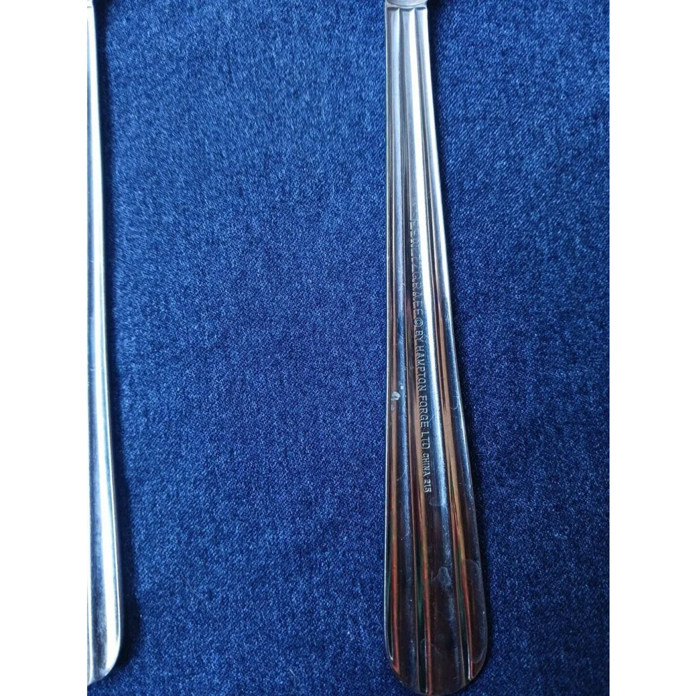 Pfaltzgraff Hampton Forge Stainless Serving Fork and Spoon